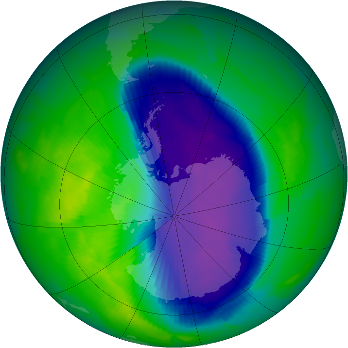 Ozone Map 1996-10-18